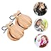 Kisangel 4pairs Wooden Castanets Finger Percussion Instruments Handheld Rhythm Toy for Adults Boys and Girls Teens