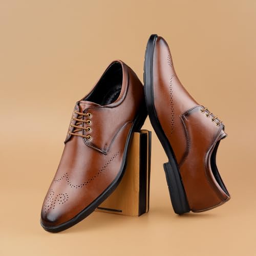 Image of Formal Brogue Lace Up Corporate Casuals for Men