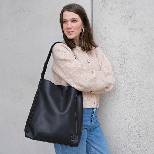 BERLINER BAGS Premium Genuine Leather Tote Bag Atlanta, Shoulder Bag, Hobo Bag for Women2
