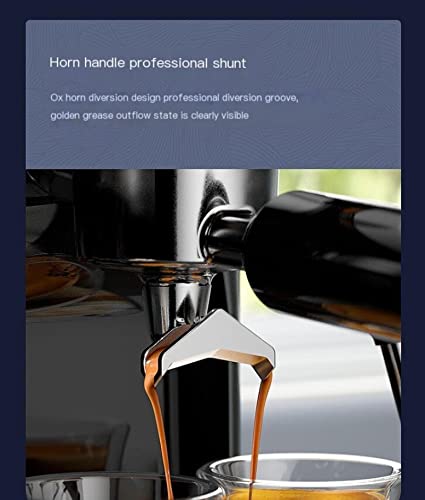 Generic Macchina da caffè semiautomatica 15bar Macchina per caffè espresso 3 in 1 Macchina per macinare il latte… - immagine 5