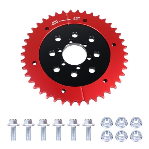 42 Tooth 420 Chain Split Sprocket Hub Adapter for Coleman CT200U BT200X CT200U-EX for Baja for...