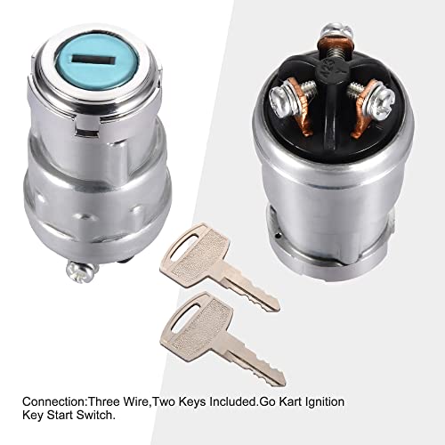GOOFIT Ignition Switch with Key, 3 Wire Engine Starter Switch Replacement For Car Motorcycle Tractor Forklift Truck Scooter Trailer Agricultural Modified Car - Image 4