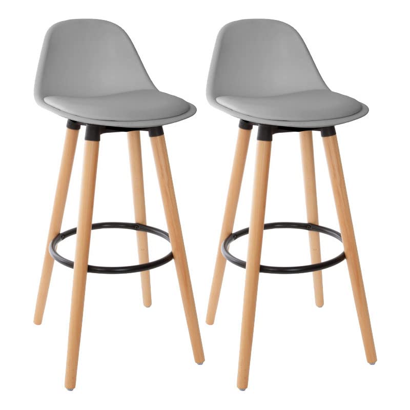 univers decor Lot de 2 tabourets Bar déco Style scandinave Maxon Atmosphera (2, Gris)