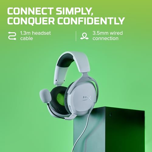 HyperX Cloudx Stinger 2 Core Gaming Headset for Xbox-White (6H9B7Aa),On Ear,Wired Headphones - Image 2