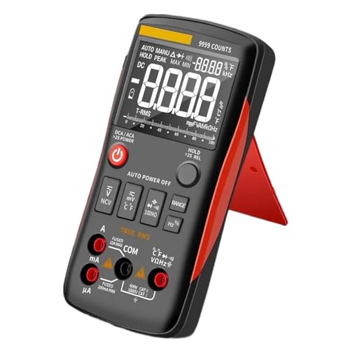 Multímetro Digital Q1 9999, Probador Analógico, Valores Eficaces Verdaderos, Multímetro Profesional, Condensador De Transistor DIY, Probadores NCV, Medidor Lcr(Q1 Orange)