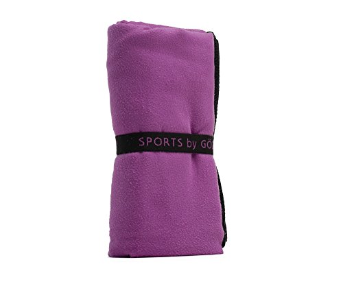 Gözze - Absorbent Sports and Gym Towel, Super Soft, Synthetic Fibre, 70 x 140 cm - Purple - Image 2