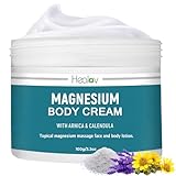 Magnesium Lotion – Pure Soothing Magnesium Cream for Relaxation, Better Sleep, Muscle Health, Leg & Joint Care – Topical Magnesium Lavender Butter for Sleep Aid – Non-Greasy, Safe, Easy to Use