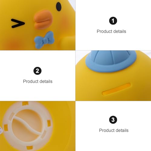 Image of Amosfun Kids Piggy Bank Chicken Money Box Coin Bank Money Saving Bank Anti-Fall Money Storage Pot Animal Figurine Toy Desktop Decoration for Kid Child