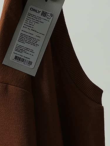 Image of ONLY Women's Cotton Blend Crew Neck Sweatshirt