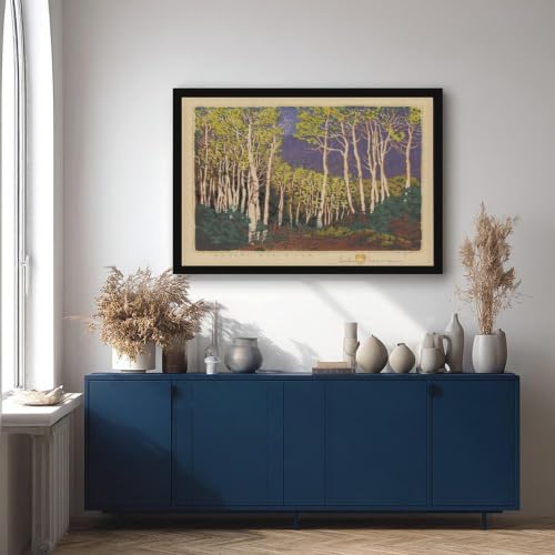 Impression giclée Aspen rivière rouge de Gustave Baumann sur toile 30cm - 4