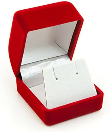 Small Earring Box Red Flocked