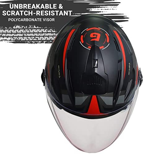 Image of Steelbird SBA-6 7Wings Gravity Open Face ISI Certified ABS Helmet