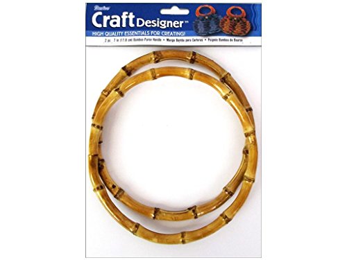 Darice 2-Piece Bamboo Handle, 7-Inch