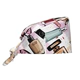 Arbeitskappe für Kosmetik und Make-up, bedruckt, verstellbar, atmungsaktiv, geeignet für den Einsatz im Arbeitssport und anderen Veranstaltungsorten, Schwarz