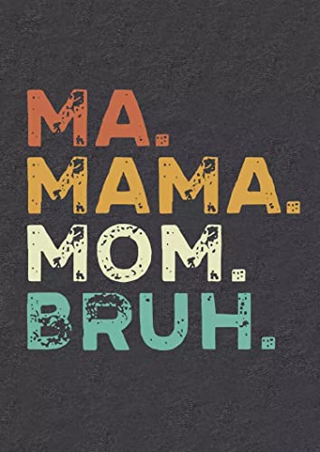 Ma Mama Mom Bruh Tank Top Women Cute Print Mama Gifts Tank Top Summer Fashion Sleeveless Mom Graphic Tank Top(Dark Grey,L) #TOP2