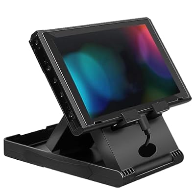Chenkxin Switch Stand, Adjustable Foldable Playstand Compatibe with Nintendo Switch Console, Portable Compact Play Stand Mount Holder Bracket with 3 Height Settings