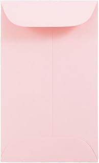JAM PAPER #3 Coin Business Premium Envelopes - 2 1/2 x 4 1/4 - Baby Pink Pastel - 100/Pack
