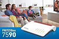 AVM Fritz!Box 7590 High-End WLAN AC + N Router (VDSL-/ADSL, 4x4 MU-MIMO mit 1.733 (5 GHz) und 800 MBit/s (2.4 GHz), DECT-Basis, Media Server) (Generalüberholt) – Ansicht 5
