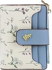 # P Blue Flower Wallet for Women