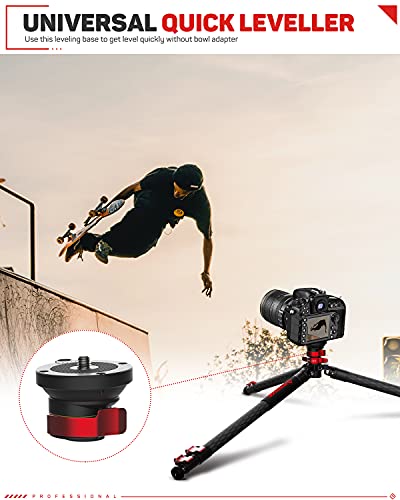 Ifootage Tripod Leveling Base Aluminum Alloy Leveler Adjusting Plate Compatible With Canon,Nikon,And Dslr Cameras With 3/8" Thread, Tripods & Monopods With 3/8" Thread, +/-15° Tilt (Ql-I) #TOP6