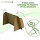 thefoldstands 5 faltbare Visitenkartenständer nature-eco Design ökologische Aufsteller für Visitenkarten 9,0 x 5,5 cm horizontal Vistenkartenhalter recycleten Karton kurz-bis mittelfristiger Einsatz