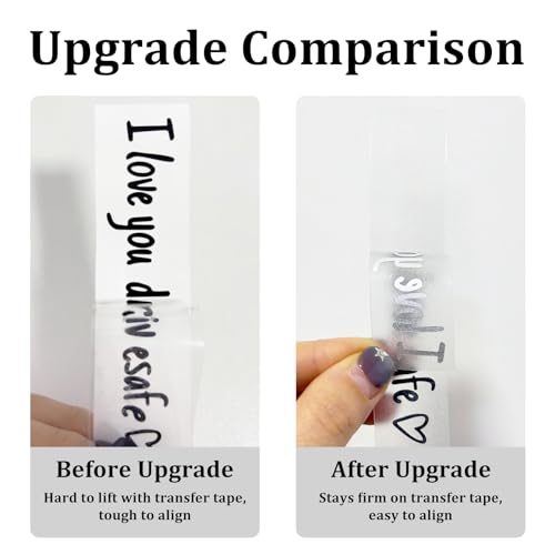 Image of UpgradeI Love You Drive Safe Mirror Stickers, 3 Pcs Cute Car Stickers for Women, Vinyl Waterproof Car Decals for Rearview Mirror Window Windshield, Funny Love Sticker for Auto Accessories (Black)