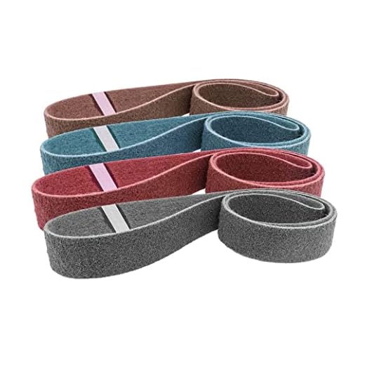 Combat Abrasives Surface Conditioning Kit - (Coarse, Medium, Very Fine, Ultra Fine) Non-Woven High Quality Belts (1 each)
