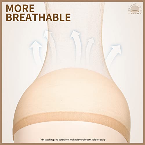 image for Teenitor HD Wig Cap, 20pcs Wig Cap Ultra Thin Wig Caps for Women, Wig 