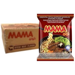 Nouilles Instantanées Boeuf MAMA, Pack de 30 Portions