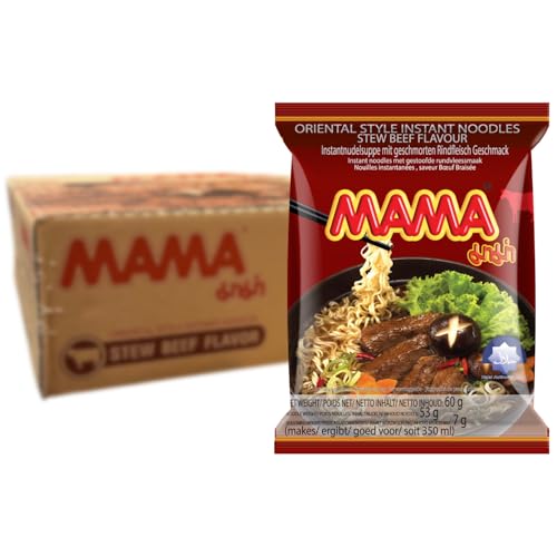 MAMA nouilles instantanées, bœuf, pack de 30 (30 x 60 g)