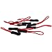POFET 10 Stück Zip Tags Cord Pulls Zipper Extension Zip Slider Schwarz Rot