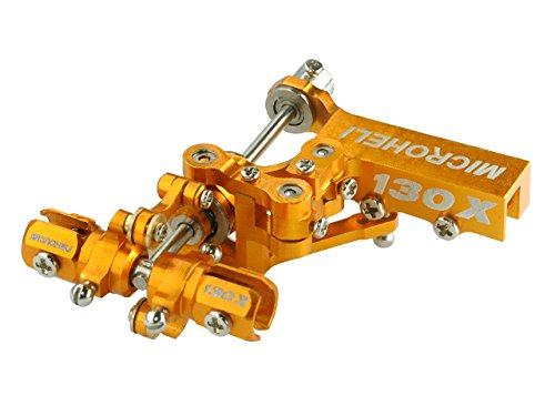 MICROHELI CNC Blade 130 X Tail Set Pro (Gold) - Blade 130X