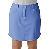 adidas Golf Women's Essentials 3-Stripes Skort, Baja Blue, Size 14