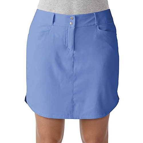 adidas Golf Women's Essentials 3-Stripes Skort, Baja Blue, Size 12