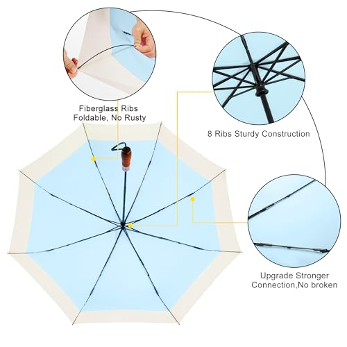 Folding Golf Rain Umbrella Wind Resistant 54inch Extra