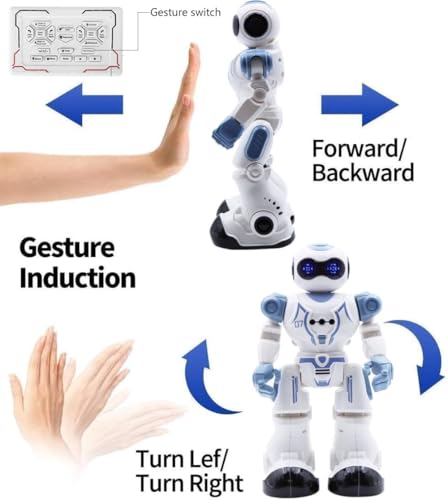 Image of Magicwand R /C Rechargeable Gesture Sensing,Dancing & Programmable Robot for Kids with Lights & Sound【White】【Pack of 1】