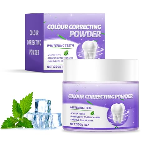Quitamanchas Blanqueador Dental 30g Dental Polvo Aliento Fresco Pasta de Dientes Fórmula Hipoalergénica Apto para Manchas de Té Café Humo y Colorantes Alimentarios