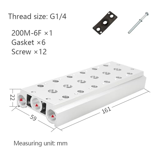Collecteur électrovanne 4V220 base pneumatique multi-stations 200-12F - 3