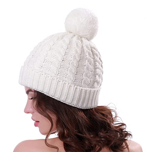 Women's Winter Beanie Warm Fleece Lining - Thick...