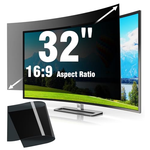 32 Inch Computer Monitor Privacy Screen Filter - Eye Protection Anti Glare Blue Light Filter, 32 inch Monitor Protector Film