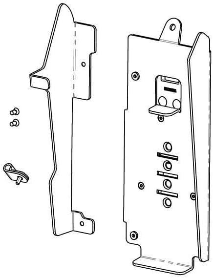Havis Metal FlexiPole Backplate for Castles S1F2 Payment Terminal, W126835385 (Castles S1F2 Payment Terminal)