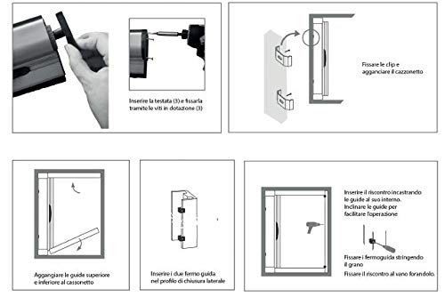 Zanzariere A Rullo Cassonetto 32 mm Scorrevole Laterale Riducibile 9010 Bianco