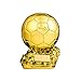 SXRKRZLB Nuovo Trofeo Pallone d'oro Calcio Premio Pallone d'oro Trofei Calcio Miglior Giocatore del Mondo MVP Appassionati di Calcio Artigianato Souvenir Decorazioni per la casa