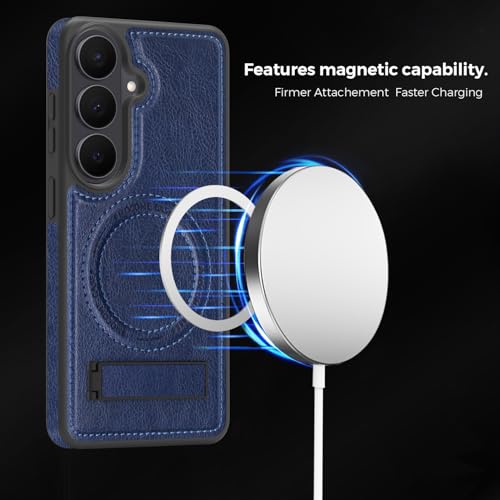 Image of Lunivop for Samsung Galaxy S26 Case PU Leather 6.3 inch Blue