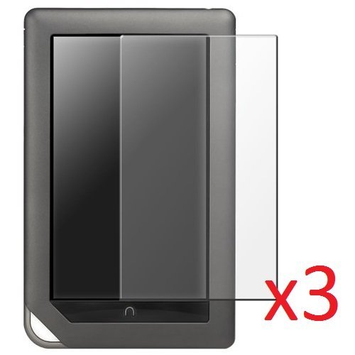 eTECH Collection 3 Pack of Anti Glare and Anti Finger Print (Matte) Screen Protector for Barnes and Nobles Nook Color eBook