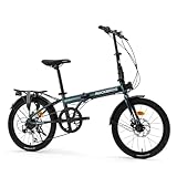 bicicleta plegable dahon segunda mano Equipamiento para Todo Clima con Portaequipajes y Guardabarros: Incluye guardabarros completos que protegen en condiciones húmedas. Portaequipajes trasero con correas de fijación, perfecto para compras, trabajo o escapadas de fin de semana