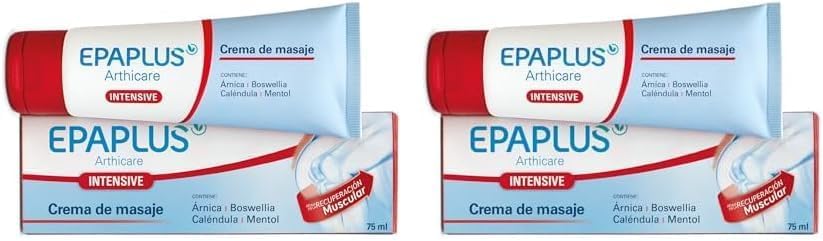 EPAPLUS Intensive - Pack 2 Unidades de Crema de masaje 75 ml - Molestias articulares - Con Árnica, Boswellia, Caléndula y Mentol