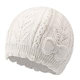 Bamery Winter Little Girls' Beanie Hat Cute Toddler Girl Knitted Hat Cotton Warm Hats for Under 6 Ye