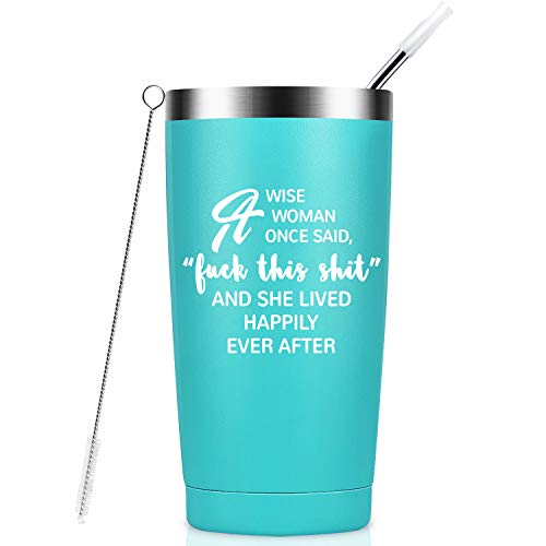 GALAROES A Wise Woman Once Said, Birthday Gifts for Women Stainless Steel Tumbler
