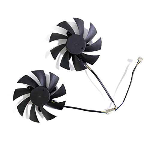 REMSEY 2pcs 85MM 4PIN Cooling Fan for iGame GeForce GTX 1650 Ultra GTX1660 GPU Fan Compatible for Colorful GTX1650 Ultra GTX1660 Graphics Card Fan Kindly